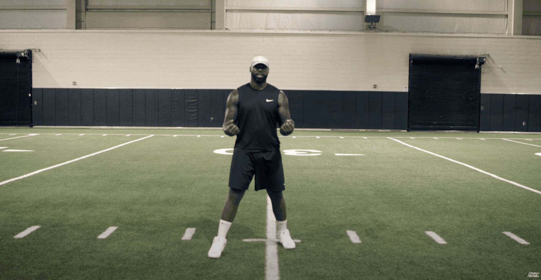 Inside Zone Footwork Drill demonstration