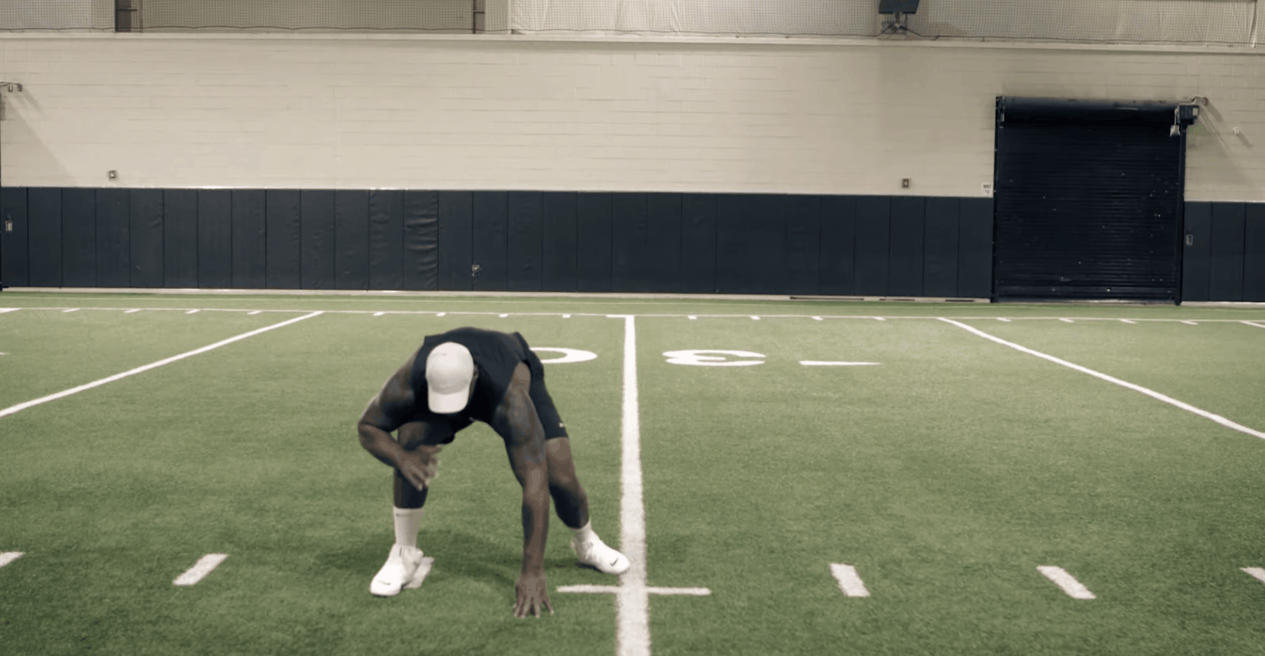 Wide Zone Footwork Drill demonstration